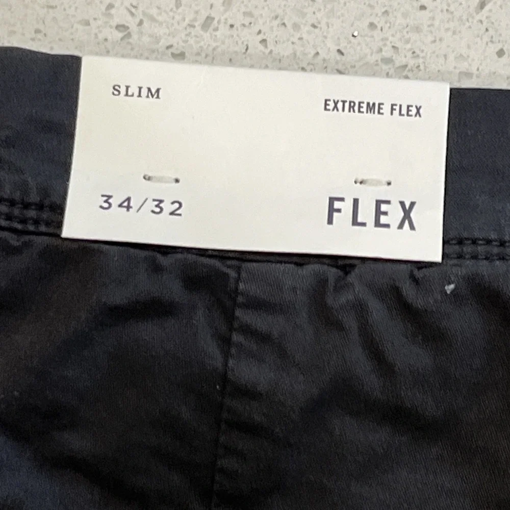 American Eagle Men's Extreme Flex Slim Chino Twill Pants Brown 34/32 NWT